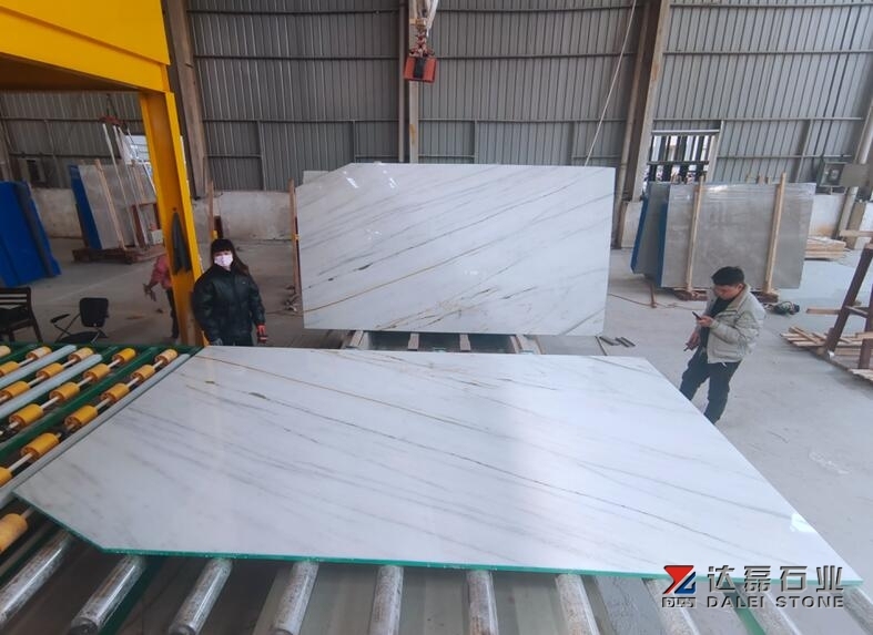 Dior White Marble Slabs With Nice White Color and Grey Veins
