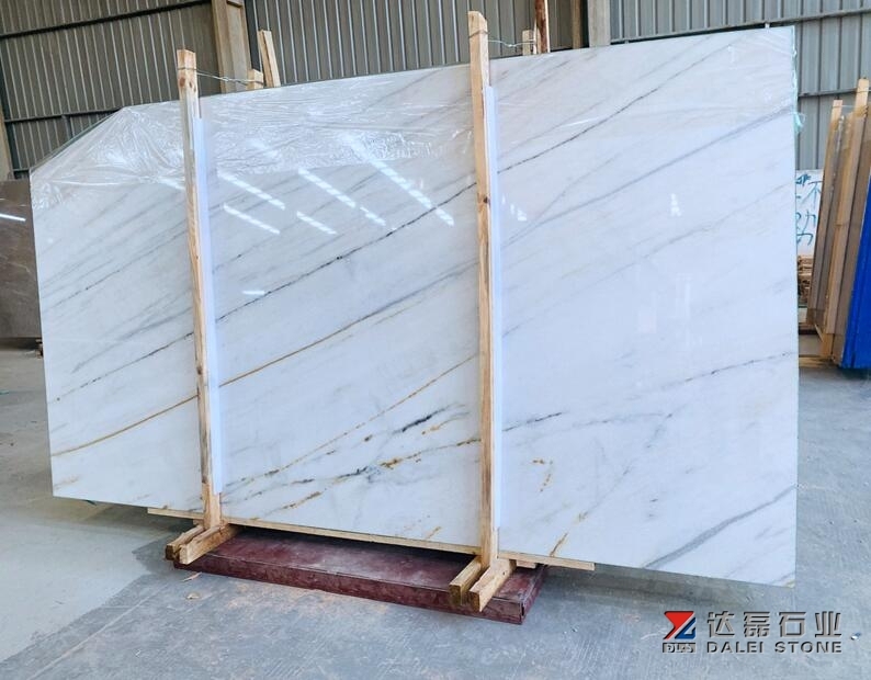 Dior White Marble Slabs With Nice White Color and Grey Veins