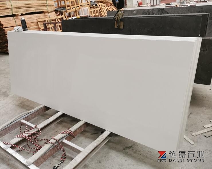 Ruby White Quartz Big Slabs 3200X1600 Artificial Stone