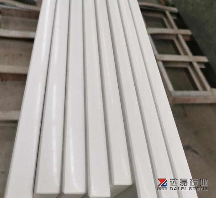 Ruby White Quartz Big Slabs 3200X1600 Artificial Stone