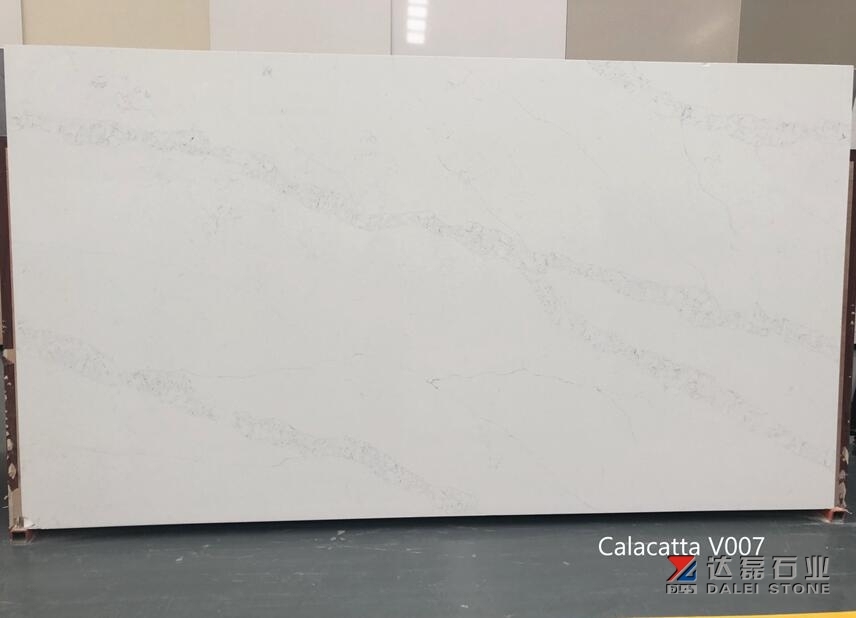 Calacatta Quartz Big Slabs White Quartz Kitchen Countertops Supplier