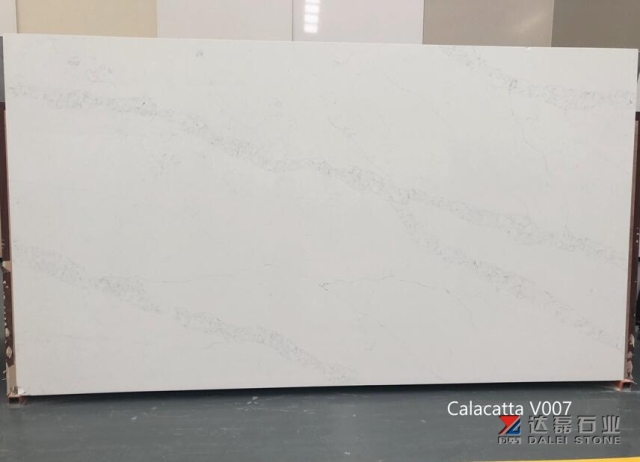 Calacatta Quartz Big Slabs White Quartz Kitchen Countertops Supplier