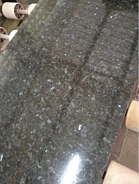 Sea Blue Granite Polished Small Slabs For Countertops