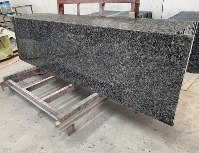 Sea Blue Granite Polished Small Slabs For Countertops