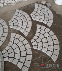G603 Fan Shape Mesh Paver Drive way paving stone