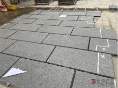 Steel Grey Granite Flamed Wall Cladding Tiles