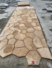 Yellow Rusty G682 Natural Split Wall Cladding Tiles