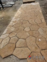 Yellow Rusty G682 Natural Split Wall Cladding Tiles