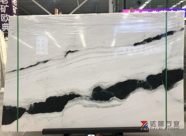 Panda White Marble Big Slabs Wholesale Construction Slabs