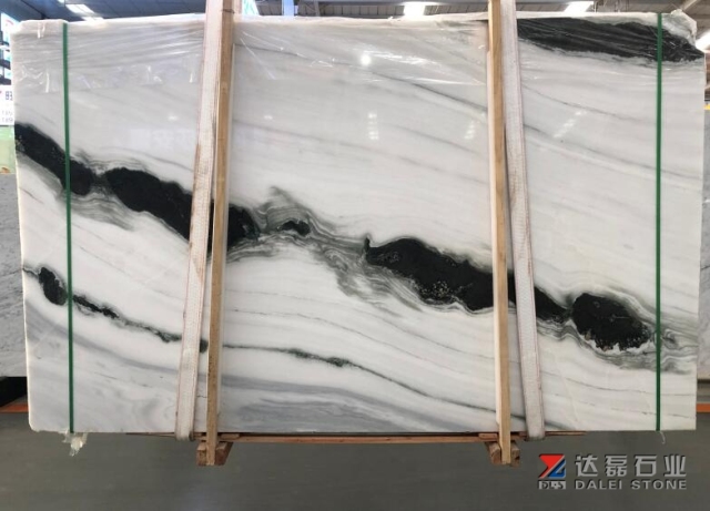 Panda White Marble Big Slabs Wholesale Construction Slabs