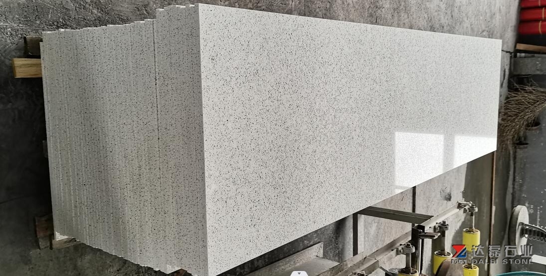 Crystal White Quartz Small Slabs Quartz Countertops