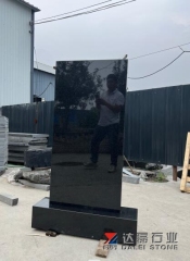 China Black Granite Shanxi Black Granite Headstone Russia Market