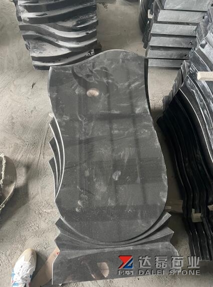 China Black Granite Shanxi Black Granite Headstone Russia Market