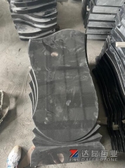 China Black Granite Shanxi Black Granite Headstone Russia Market