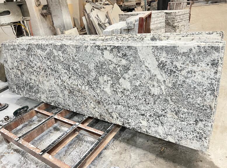 Alaska White Granite Countertops Polished Edge Wholesale From China