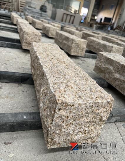 Yellow Rusty Granite G682 All Sides Natural Split Paving Stone