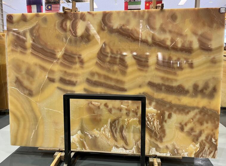 Honey Onxy Big Slabs Yellow Color Shinny Slabs