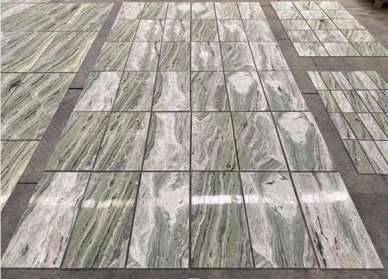 Green Jade Marble Tiles 1cm Marble Tiles Polished Green