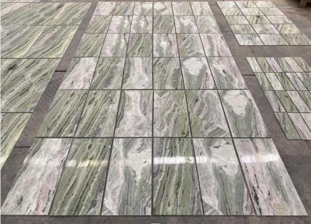 Green Jade Marble Tiles 1cm Marble Tiles Polished Green