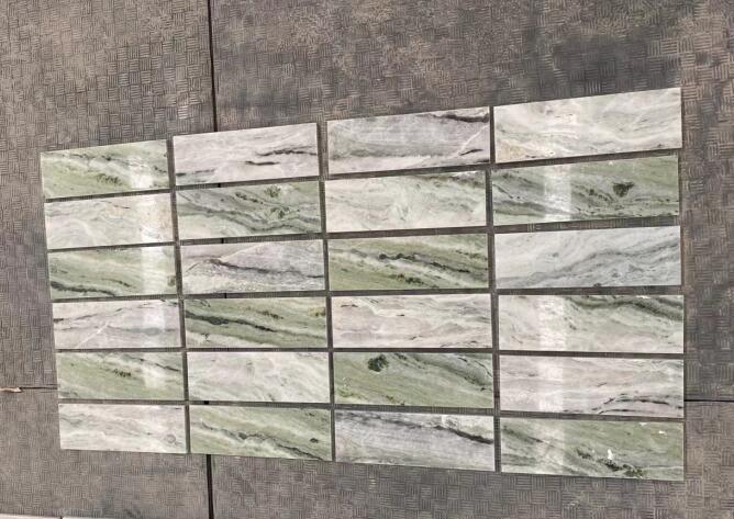 Green Jade Marble Tiles 1cm Marble Tiles Polished Green