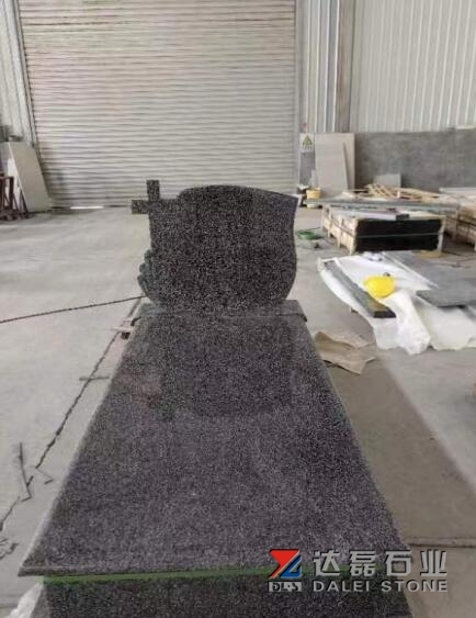 Dark Grey Ice Flower Similar Panda Dark Granite Tombstone