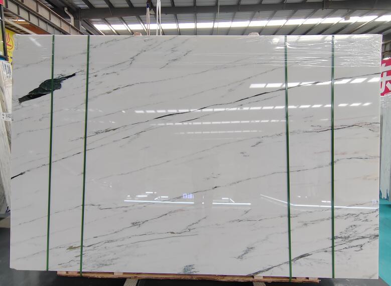 China White Marble With Black Lines Big Slabs