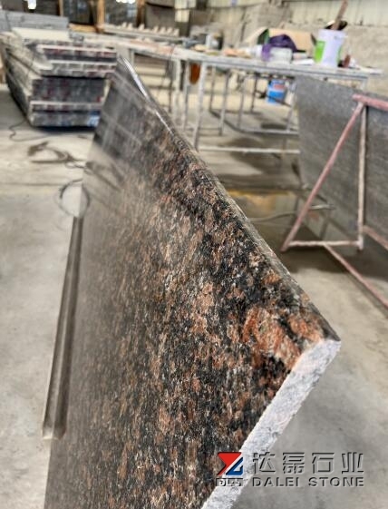 Tan Brown Grnaite Small Slabs Polished China Supply