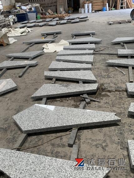 White Granites Steps Special Design Risers Tiles