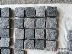 Green Porphyte Porfido Cube Stone Natural Split Finish Way