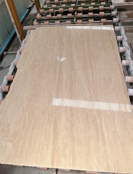 Turkey Beige White Travertine Marble Big Slabs