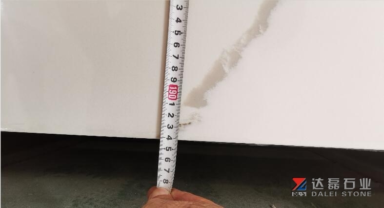 Calacatta Quartz Super Big Size Big Slabs Cutting For Countertops