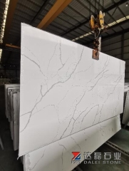 Calacatta Quartz Super Big Size Big Slabs Cutting For Countertops