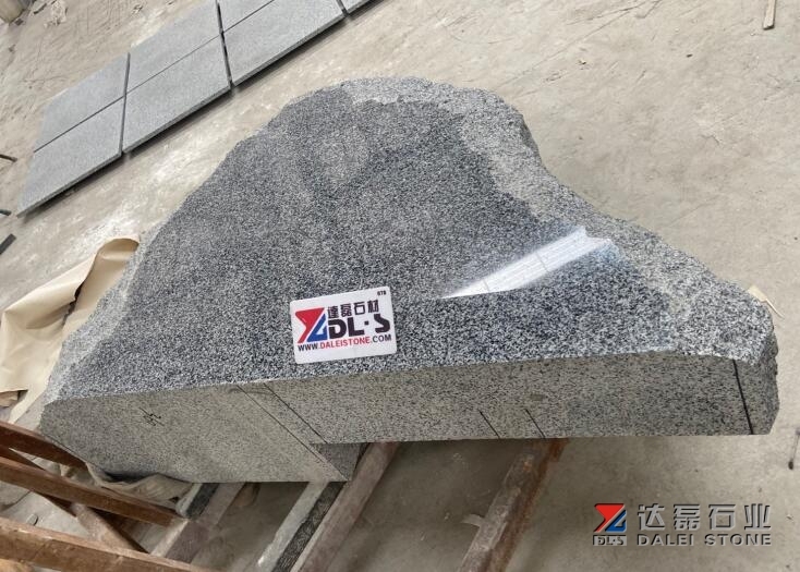 New G654 and Blue Pearl Custom Made Monuments Custom Cut Headstone