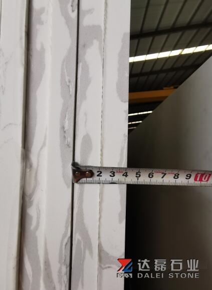 Calacatta Quartz Super Big Size Big Slabs Cutting For Countertops