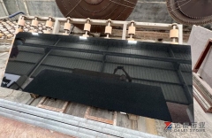 Pure Black Granite Slabs Polished From South African