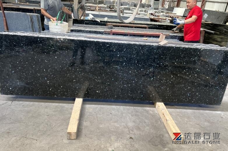 Emerald Pearl Granite Slabs Polished For Countertops