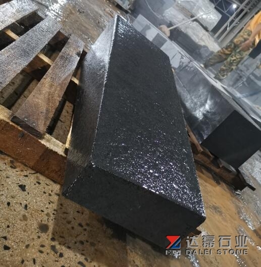 Black Basalt Paving Stone All Sides Flamed Brush