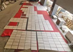 White Wooden Marble Tiles Marble Cut To Size For Project
