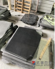 New Shanxi Black Absolutetly Black Headstone Visable Polished