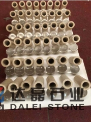 Beige Travetine Flower Vase Funiture Stone