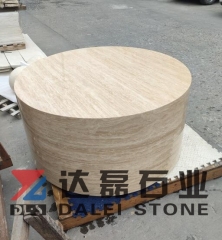 Beige Travetine Coffee Table
