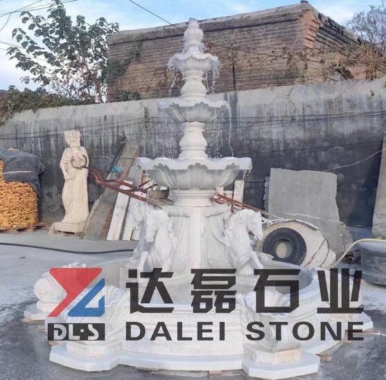 White Marble Fountain Instocking