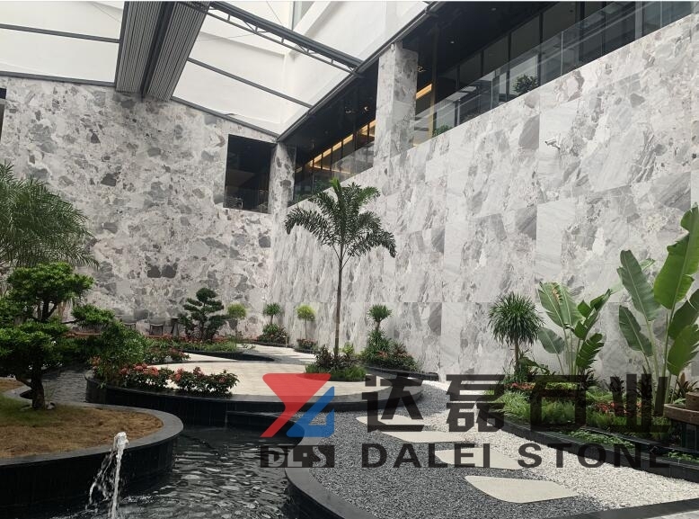 Panda Grey Marble Slabs And Tiles Polished For Building Project