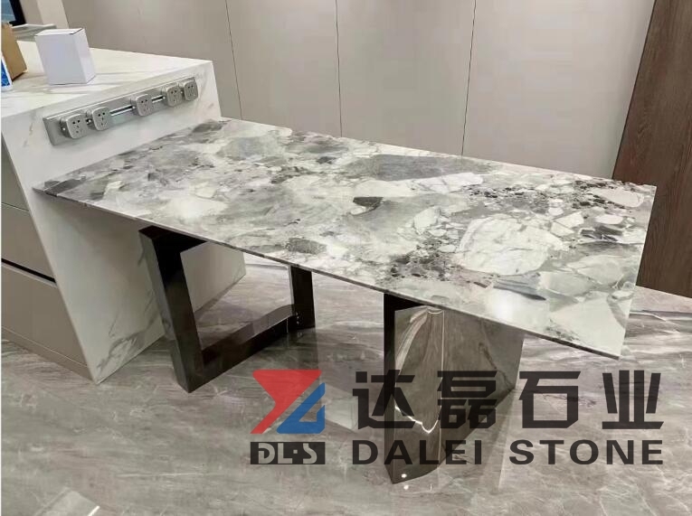 Panda Grey Marble Slabs And Tiles Polished For Steps Project