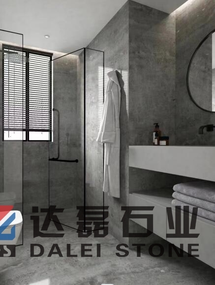 Moon Grey Marble For Bathroom Project