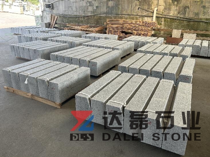 G623 Granite Kerbstone Flamed Top and Chamfer