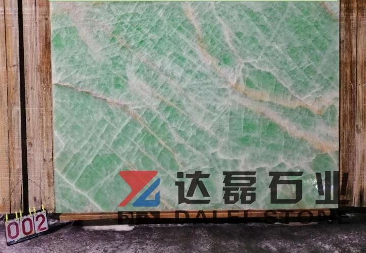Green Color Onyx Big Slabs Most Competitive Price In Marketing