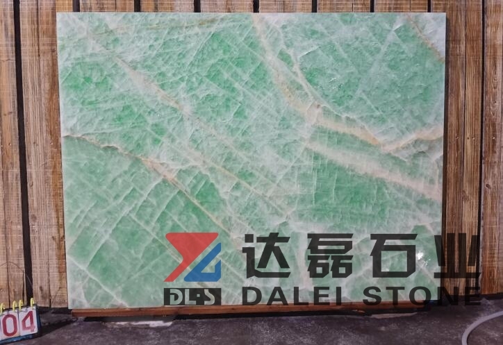 Green Color Onyx Big Slabs Most Competitive Price In Marketing