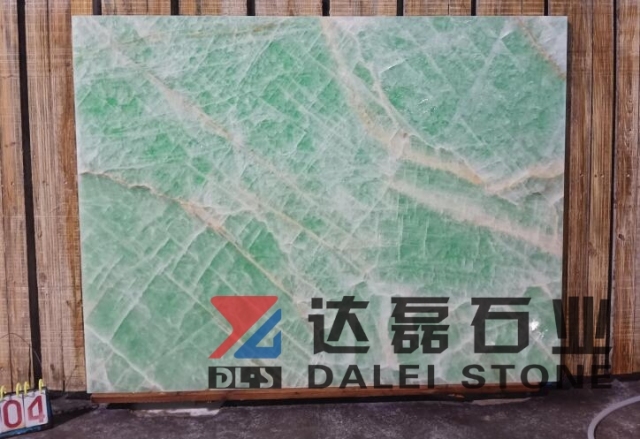 Green Color Onyx Big Slabs Most Competitive Price In Marketing