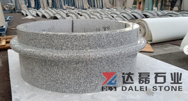 Dalei Manufacture Granite Columns With G603 Granite Polished